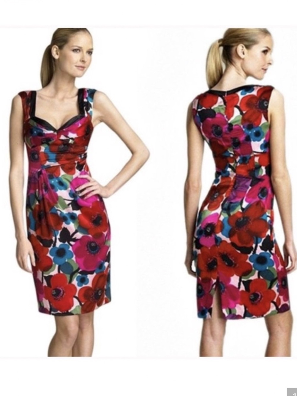 Nanette Lepore Gin Sling Floral Sheath Dress Size 2